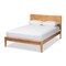 Baxton Studio Marana Modern Oak and Pine Finished Wood Queen Size Platform Bed 147-8083 - alternate 1